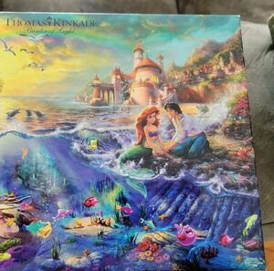 Disney Thomas Kinkade The Little Mermaid Puzzle 750 Piece Made In USA